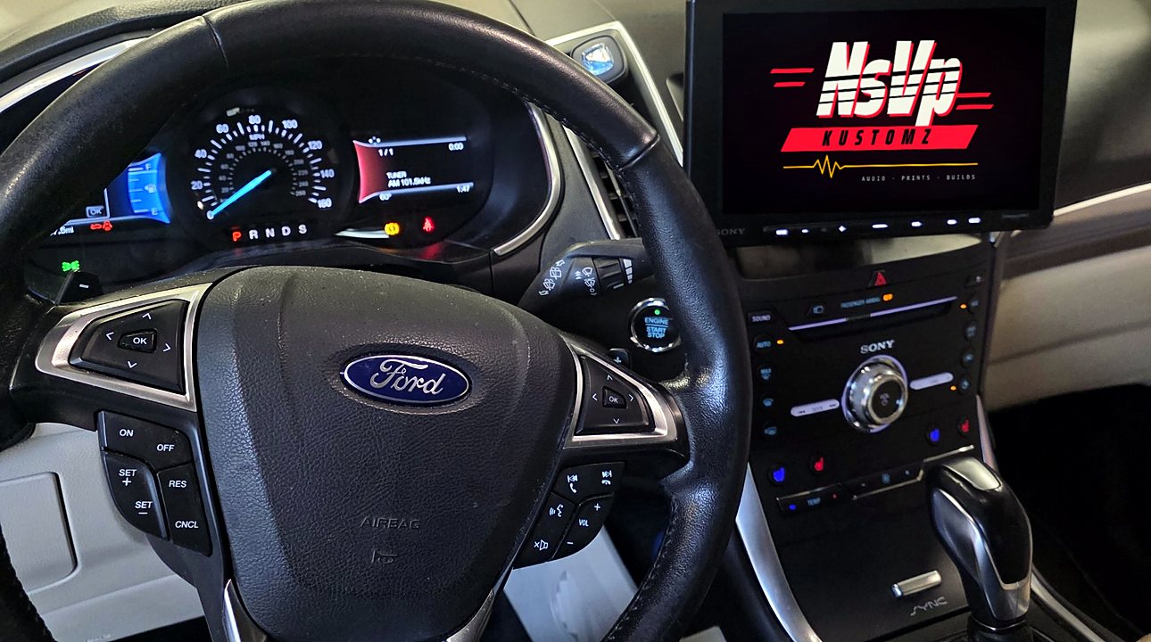 2017 Ford Edge: Sony XAV-AX8500 and JL Audio speakers