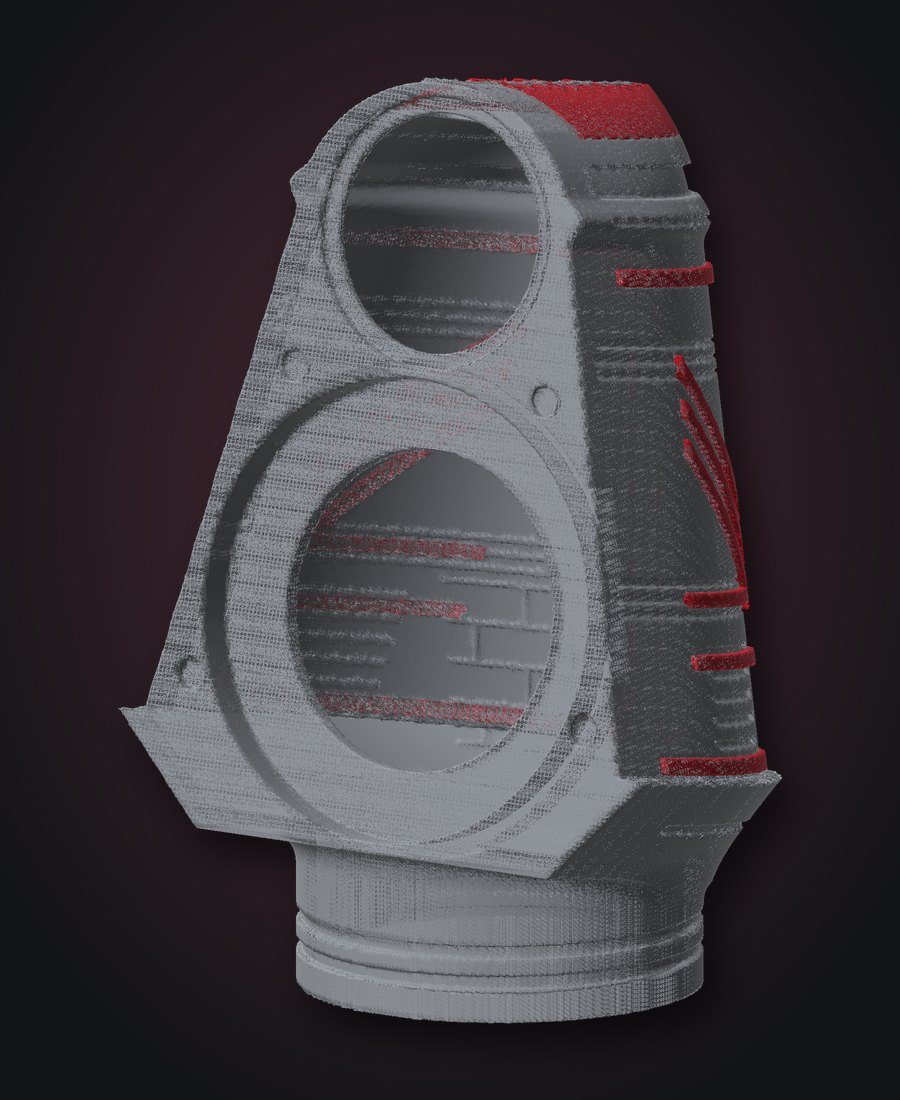 Custom 3D-printed dash pods for the JK
