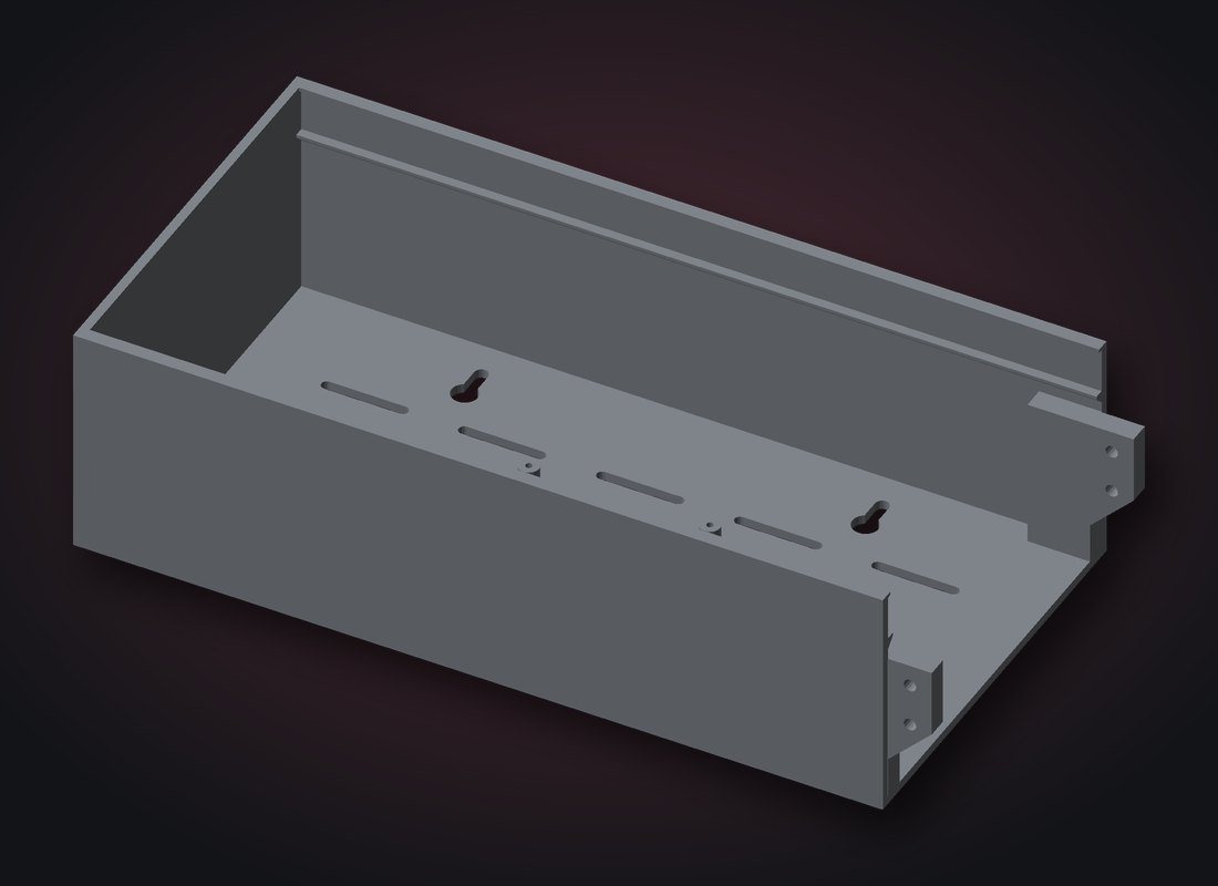 Right end module with Raspberry Pi standoffs