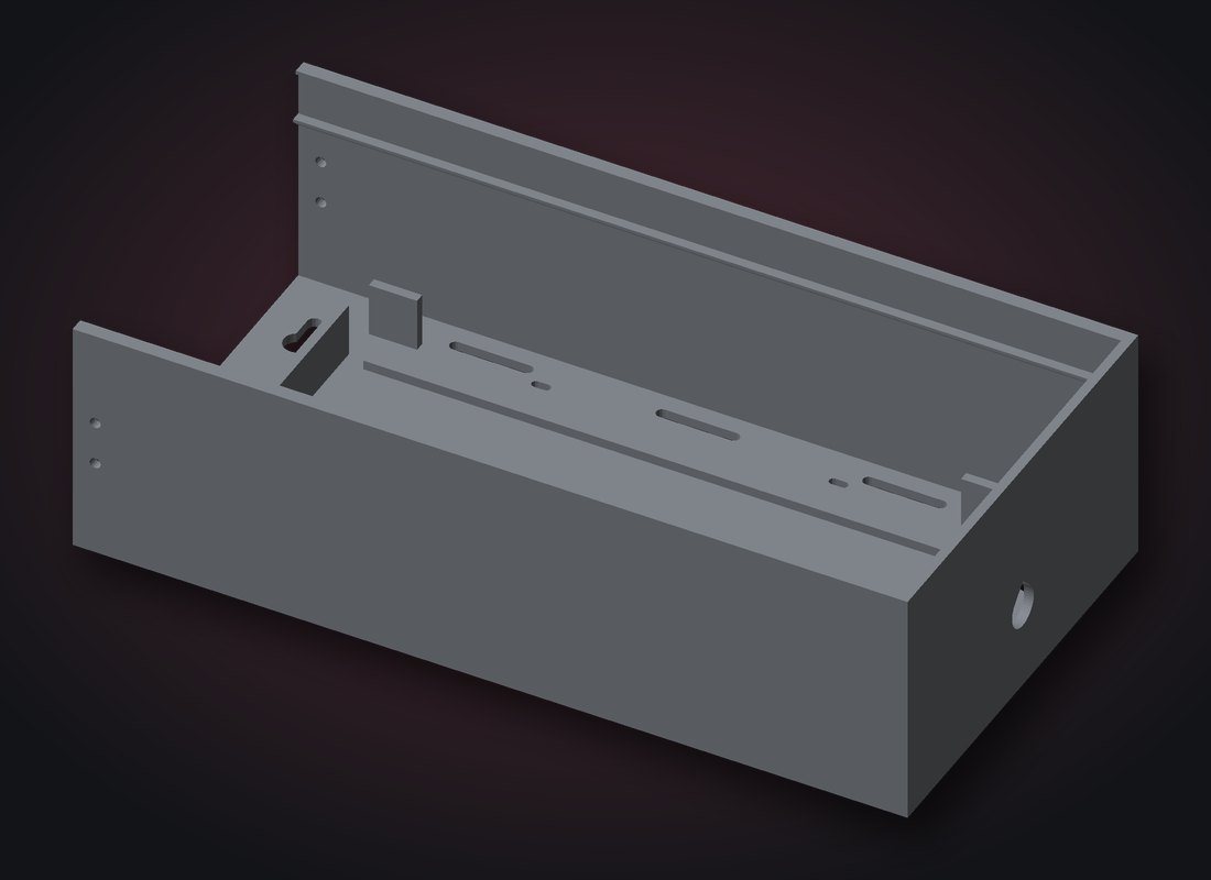 Left end module with power supply cradle and cable gland hole