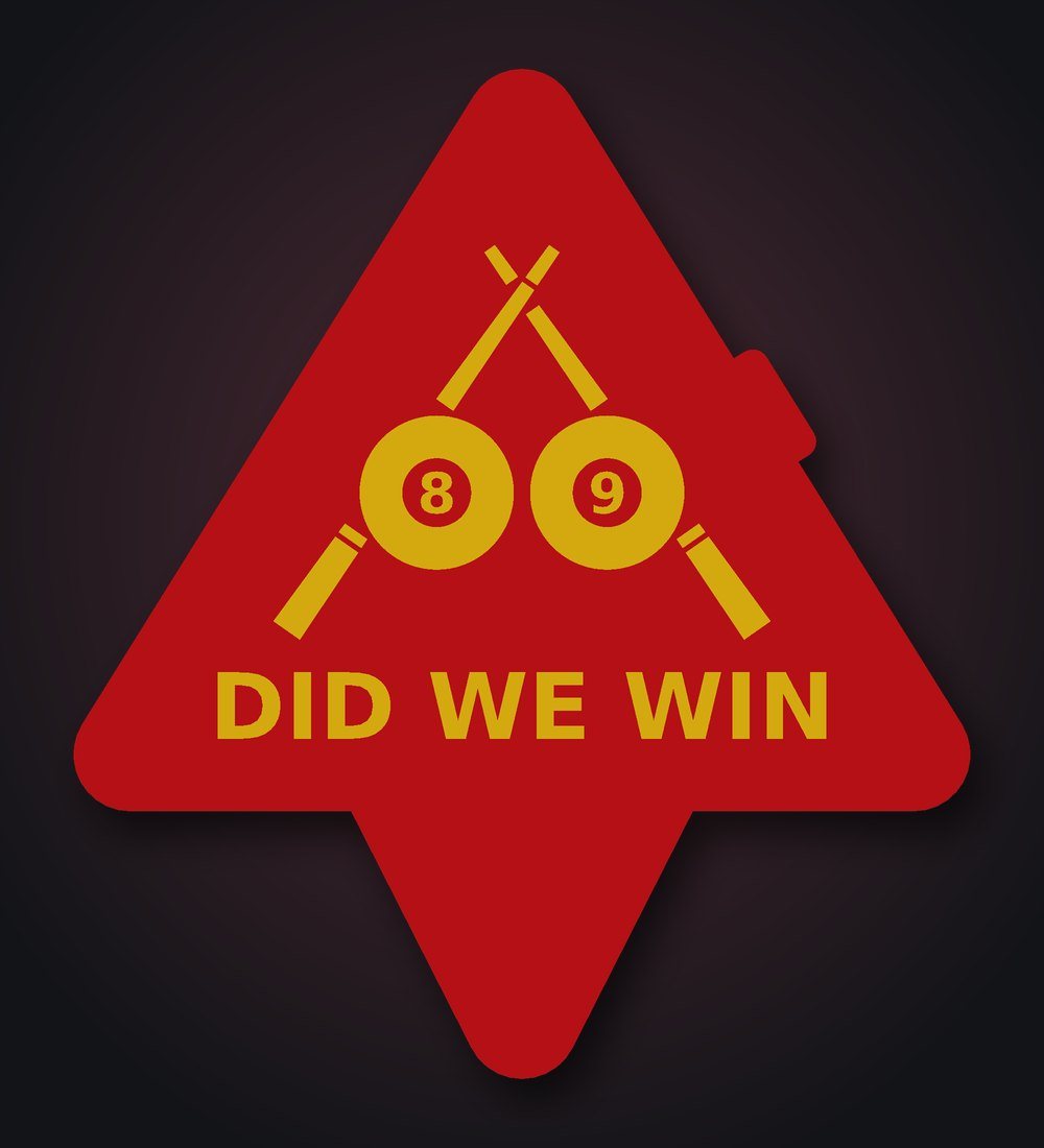 "DID WE WIN" Magic Rack case for my APA team