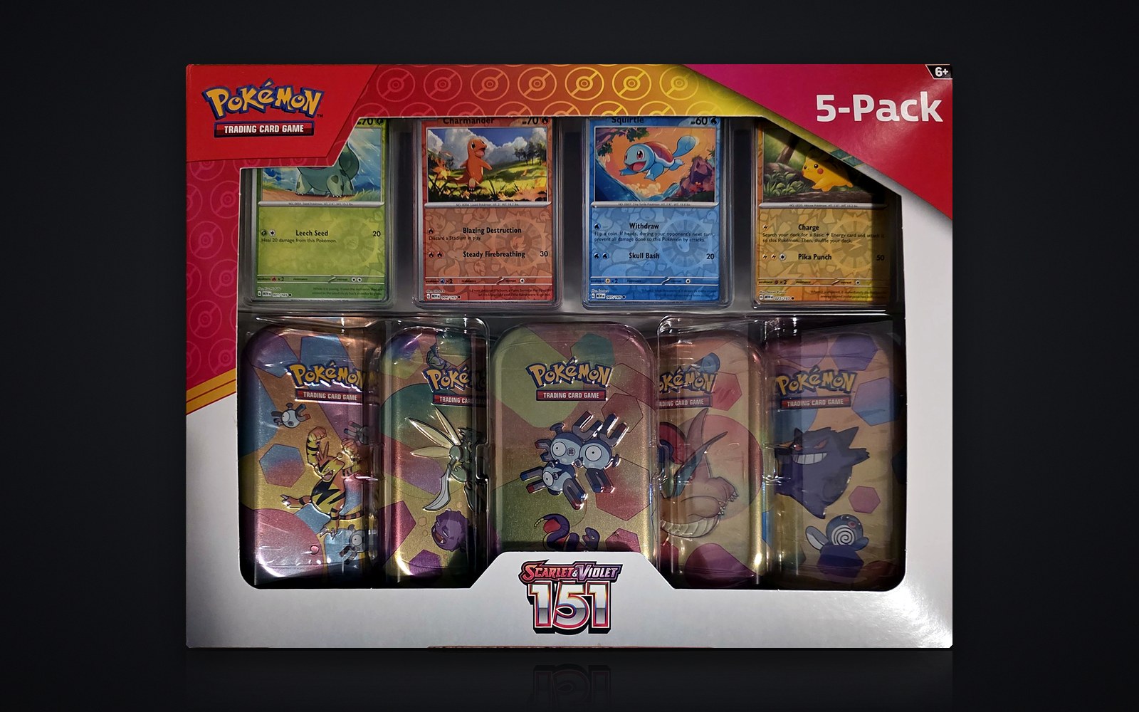 Pokémon 151 Costco 5-Pack Mini Tin bundle, sealed