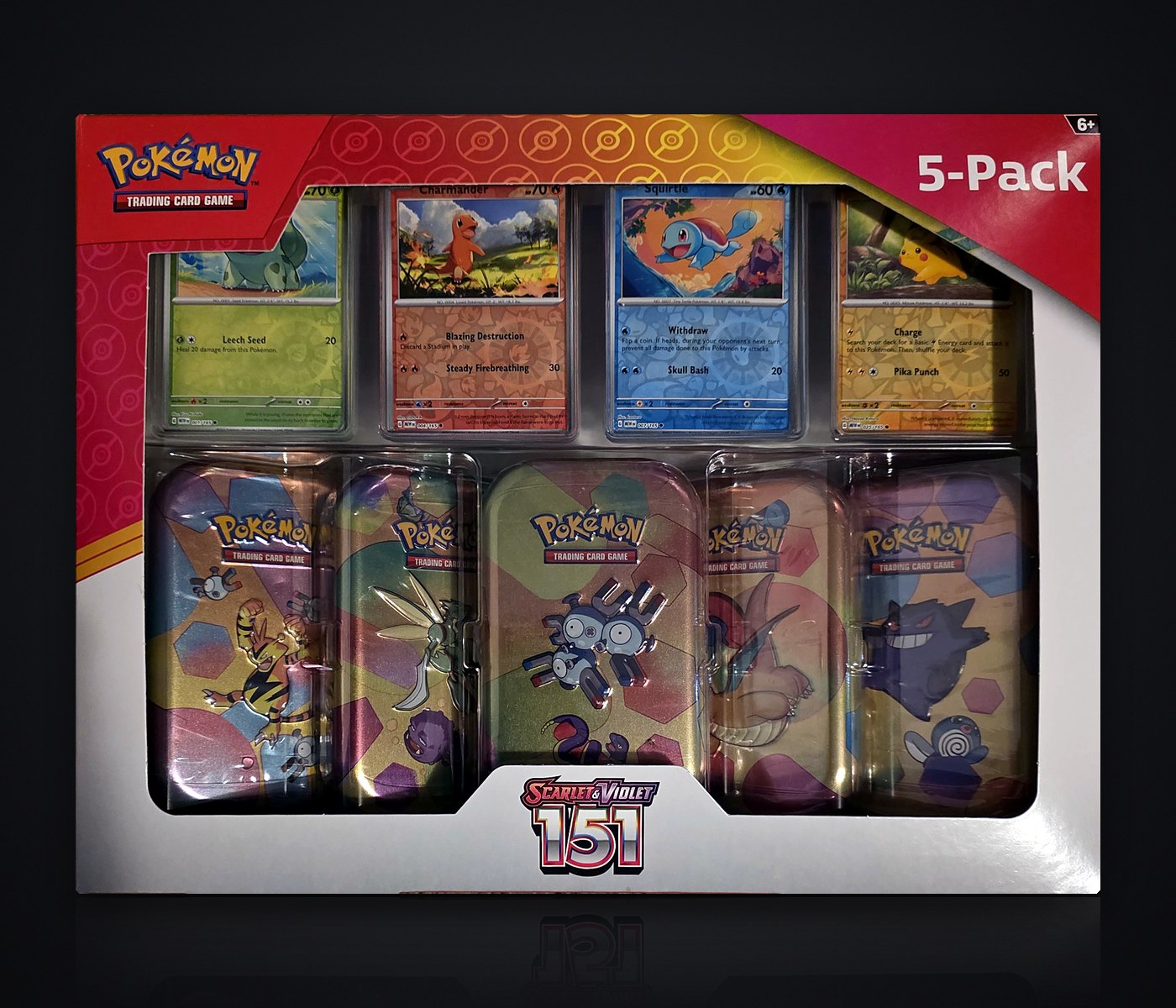 Sealed Costco Pokemon 151 five-pack of mini tins