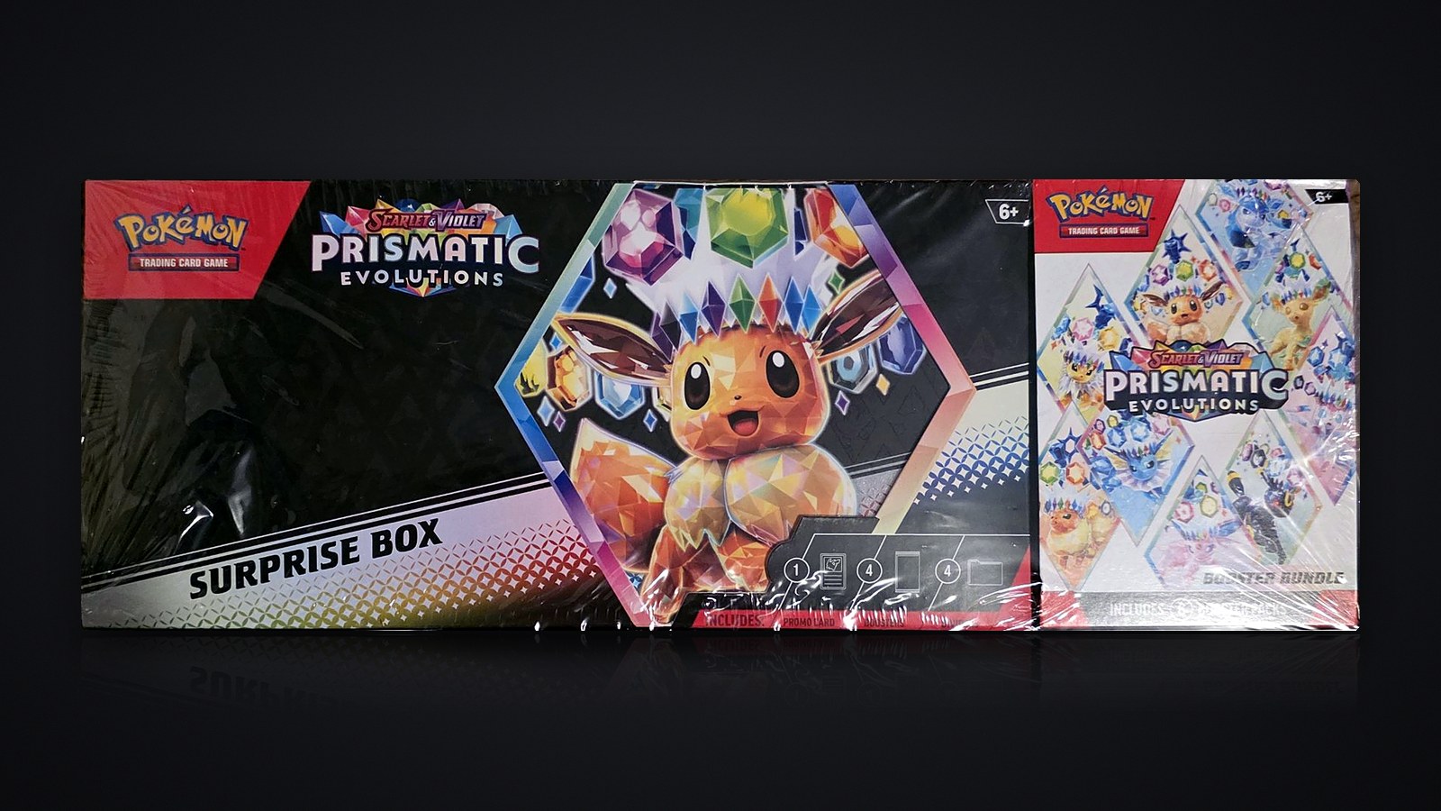Sealed Prismatic Evolutions Surprise Box with Booster Bundle