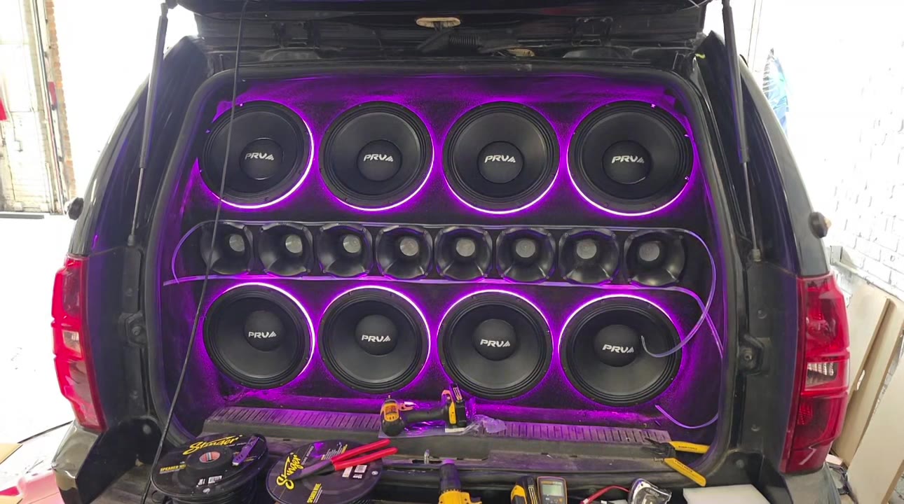 2012 Tahoe: 60 speakers on 42,000 watts